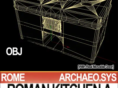 Ancient Rome Kitchen A 3D model