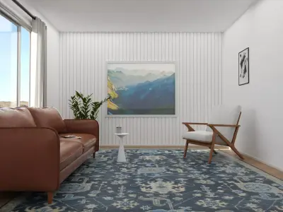 Little Living Room 01 Low-poly 3D model
