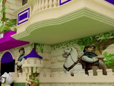 Disney school 3Ds Max 2018 - Vray 3D model