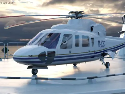  Sikorsky S-76 Medium Passenger Helicopter White 