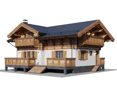 Eco wood v8 3D model