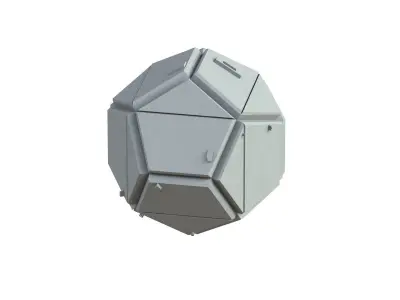 Sci Fi Object No 1897 Low Poly Low-poly 3D model
