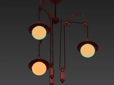 Loft Cone Pendant Reflector Balance 3 3D model