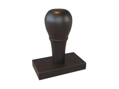 Rubber Stamp v1 001 Low-poly 3D model