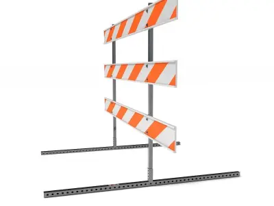 Steel Barricade 01 3D model