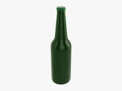 Beer bottle 06 3D model