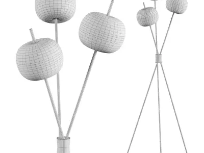 Kushi Floor Lamp by KDLN 3D model