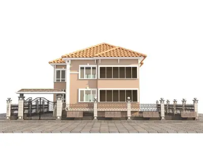 Building 2 house 3D model
