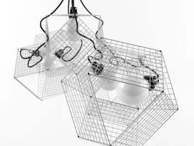 Grido - geometric modern ceiling lamp by Zapalgo Free 3D model