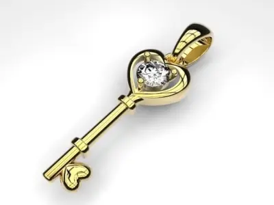 keys pendants 3D Model Pack