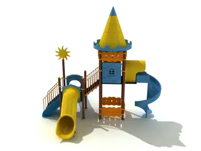 3d Metal Polythene Playpen 053 3D model