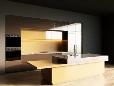 37-Kitchen1 glossy 4 3D model