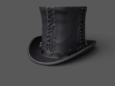 Hat human ver6 Low-poly 3D model