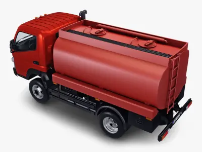 Mitsubishi Fuso Canter 4x4 Tanker 3D model