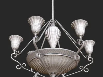 Vintage Light Pack PBR Game Ready Low-poly 3D model