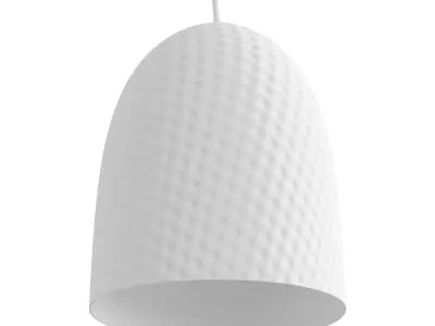 Dolce Beaten Brass Hanging Lamp Low-poly 3D model