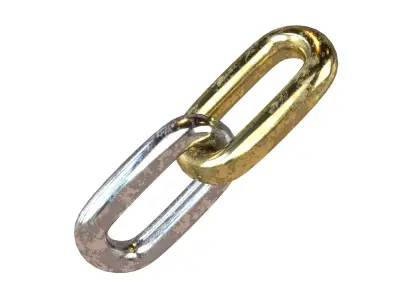 Chain Link Icon v1 004 Low-poly 3D model