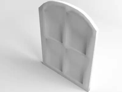 Window 2 wooden 3D model