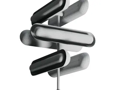 CIRCUIT 6 ALTERNATING pendant light Low-poly 3D model