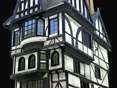 Tudor House Medium 3D model