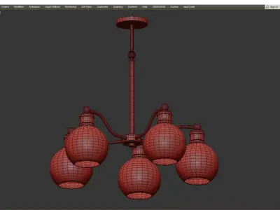 Progress Lighting P400147 Hansford 5 Light Low-poly 3D model