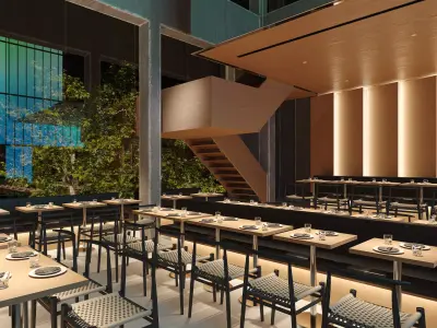 restaurant  interior 3D model