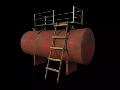 Reserve Tank Low-poly 3D model