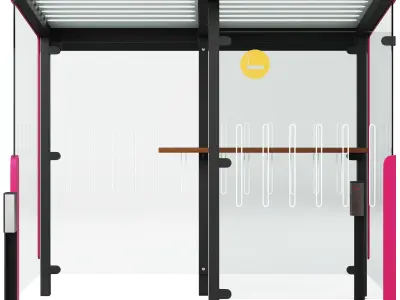 Smoking pavilion Aureo by mmcite 3D model