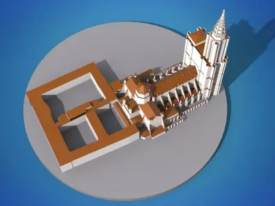 Cathedrale Notre Dame de Strasbourg 3D model