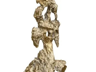 Capital - Garden - Rockery 03 3D model