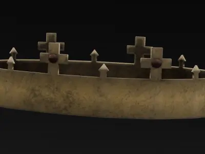 Old Crown 3D Model  Low-poly 3D model