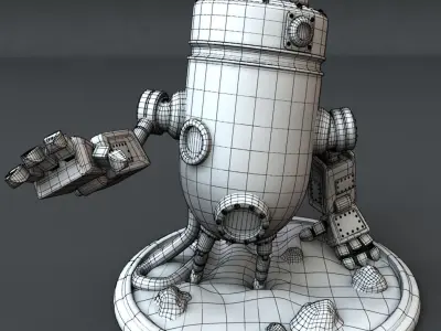 The Diver robot 3D model