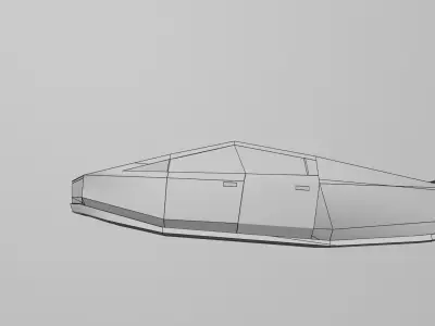 Futuristic Cybertruck 3D model