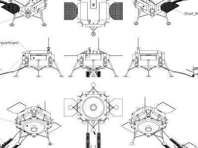 Chinese Jade Coney Lunar Rover System 3D print model