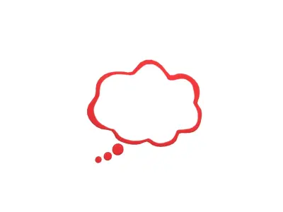 Speech Balloon v20 006 Low-poly 3D model