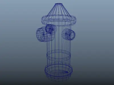 Low poly Fire hydrant Free low-poly 3D model