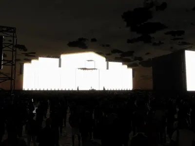 Big Festival Stage Design 3D model