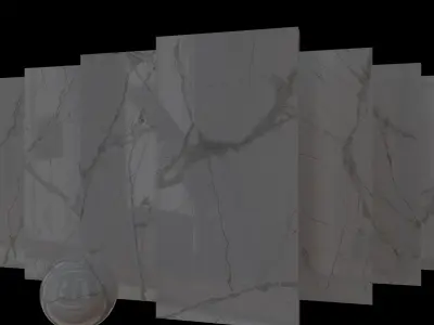 Marble Set Museum Glacier White Set 80x160 Set 1 Texture