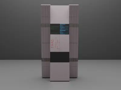 Tars Robot From Interstellar Low-poly 3D model