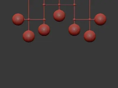 Glass Globe Mobile Chandelier Collection RH 3D model purchase