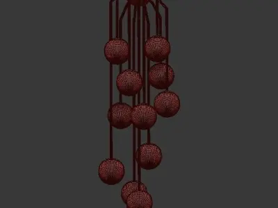 Vincent Fixed Chandelier Arteriors 3D model