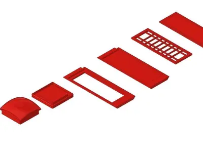 Red Phone Booth 3D print model