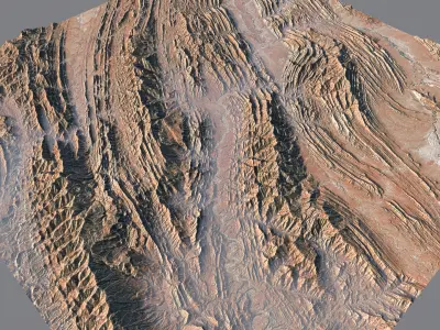 Rocky Mountain Valleys 3D model