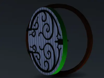 Bilbos door Free 3D model