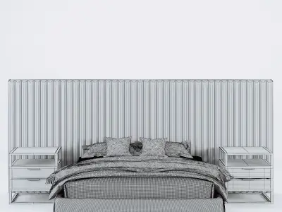 MolteniC Greenwich Bed Low-poly 3D model