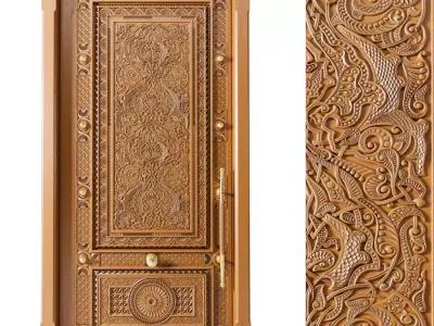 Classic Door N01 3D model