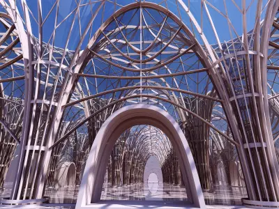 Futuristic Interior Scene 1 3D model