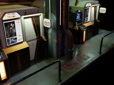 Sci-fi Modular  Low-poly 3D model Low-poly 3D model