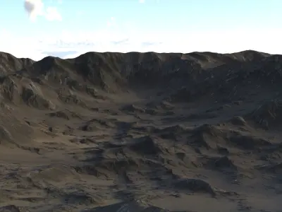 Landscape 77 Low-poly 3D model