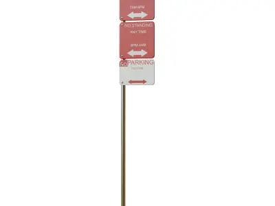 Traffic Sign 03 3D model